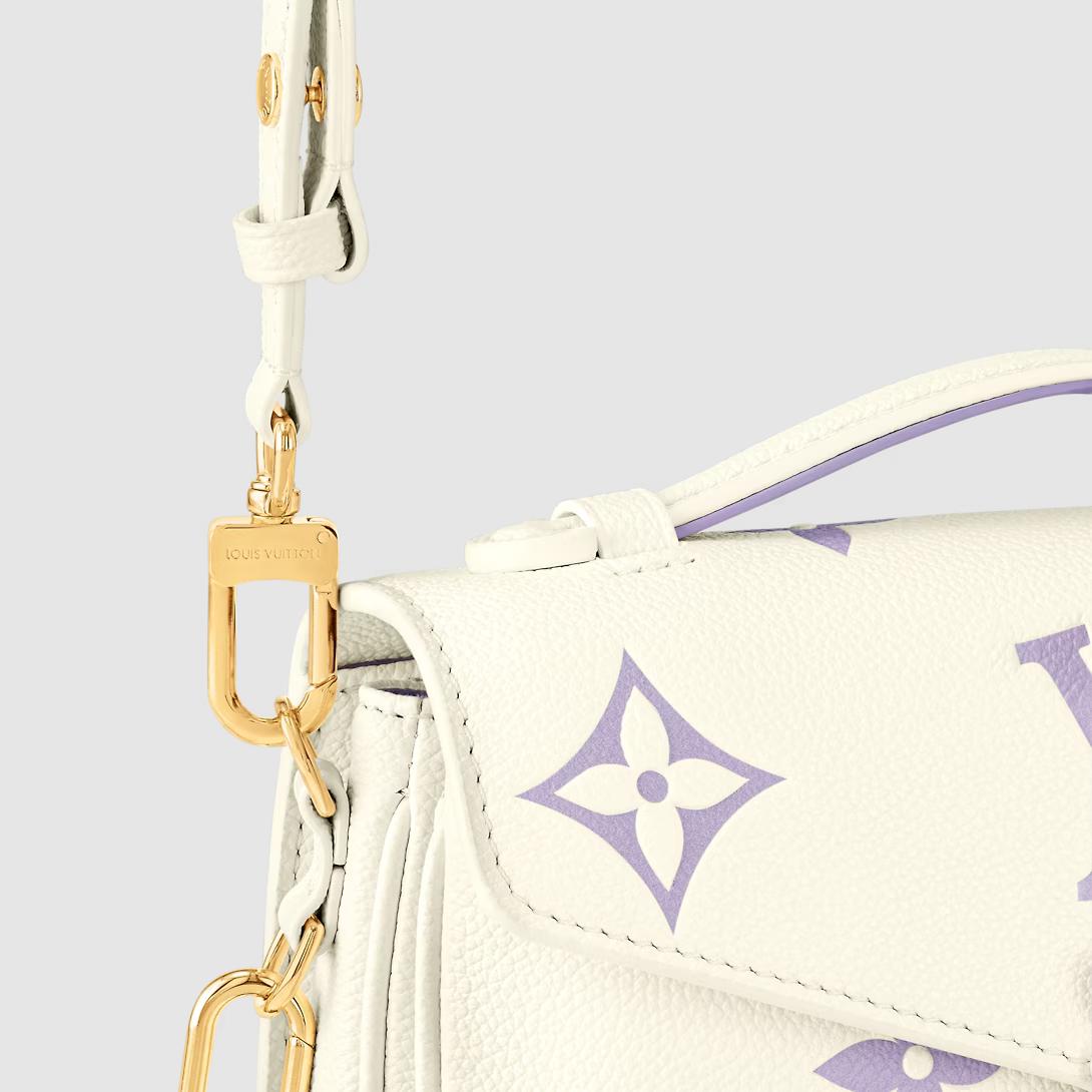 Túi Louis Vuitton Néonoé Bb Bicolor Monogram Empreinte Nữ Trắng